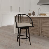 priscilla black counter height stool   