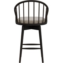 priscilla black counter height stool   