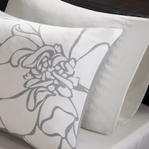 prissy gray california king bedding set   