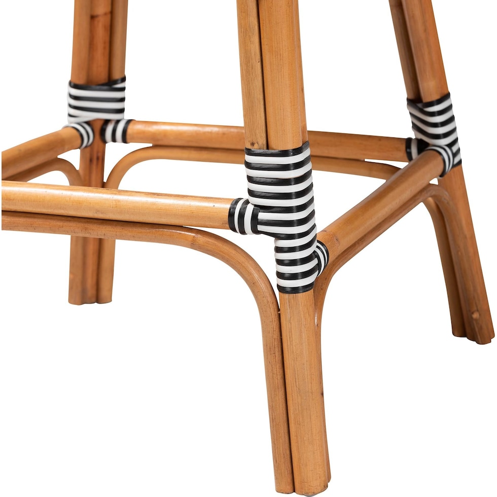 prita black white bar stool   