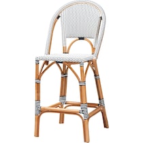 prita navy and white bar stool   