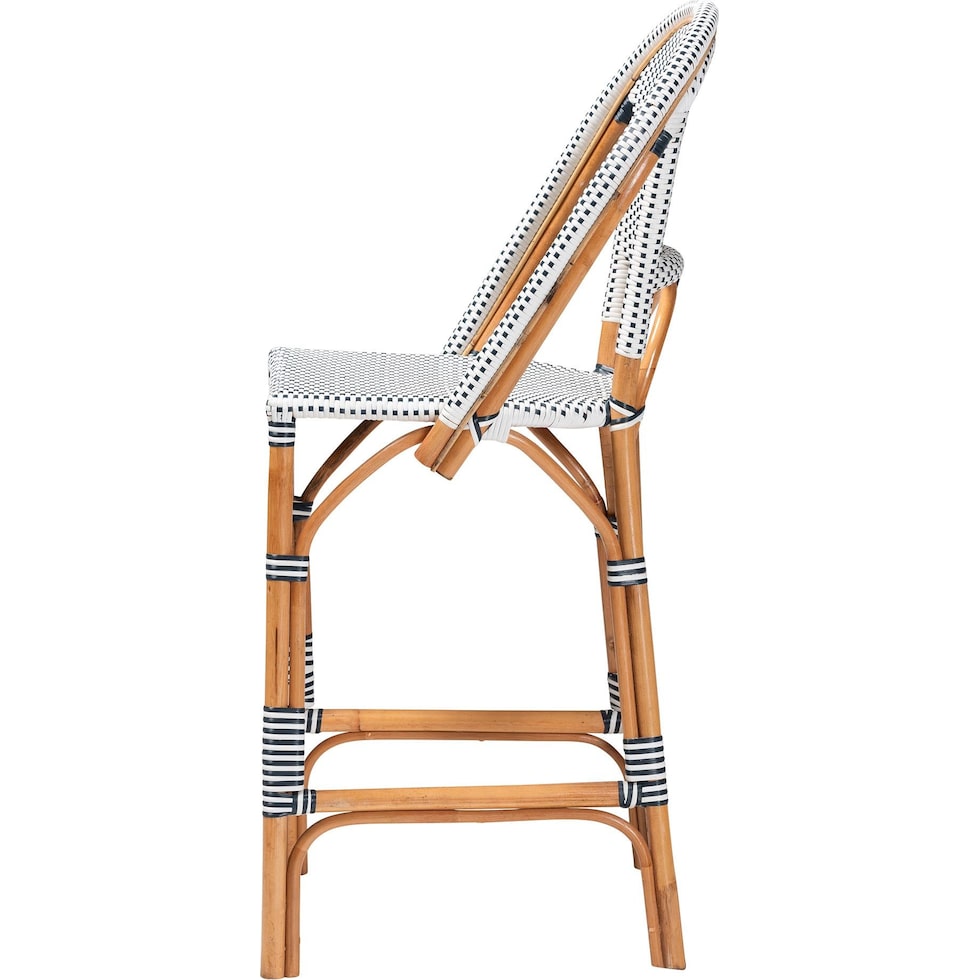 prita navy and white bar stool   