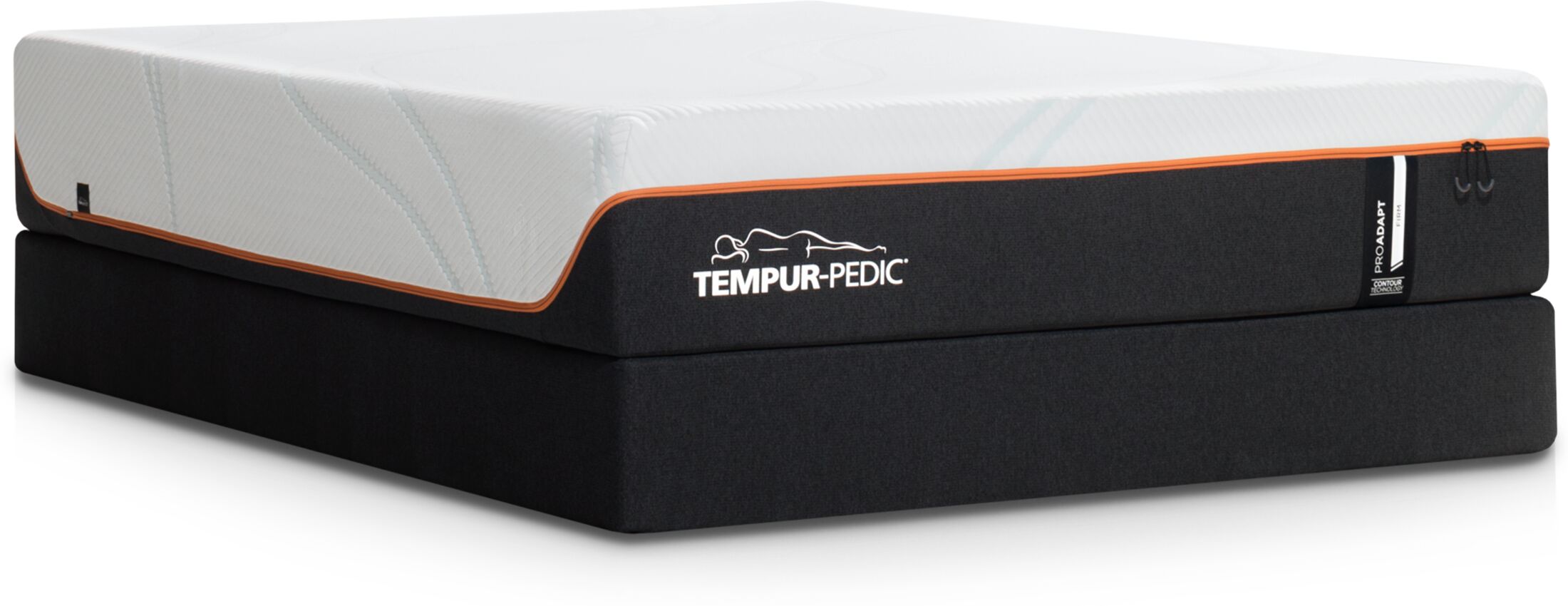 Tempur-Pedic® TEMPUR-ProAdapt® Firm Queen Mattress and Low-Profile ...