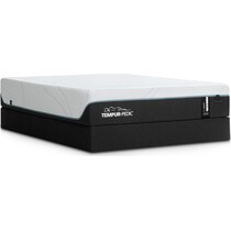 pro adapt white queen mattress low profile foundation set   