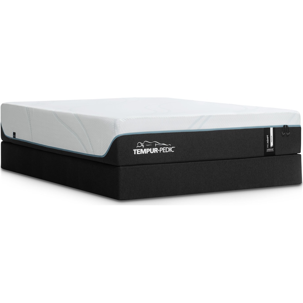 pro adapt white split california king mattress foundation set   