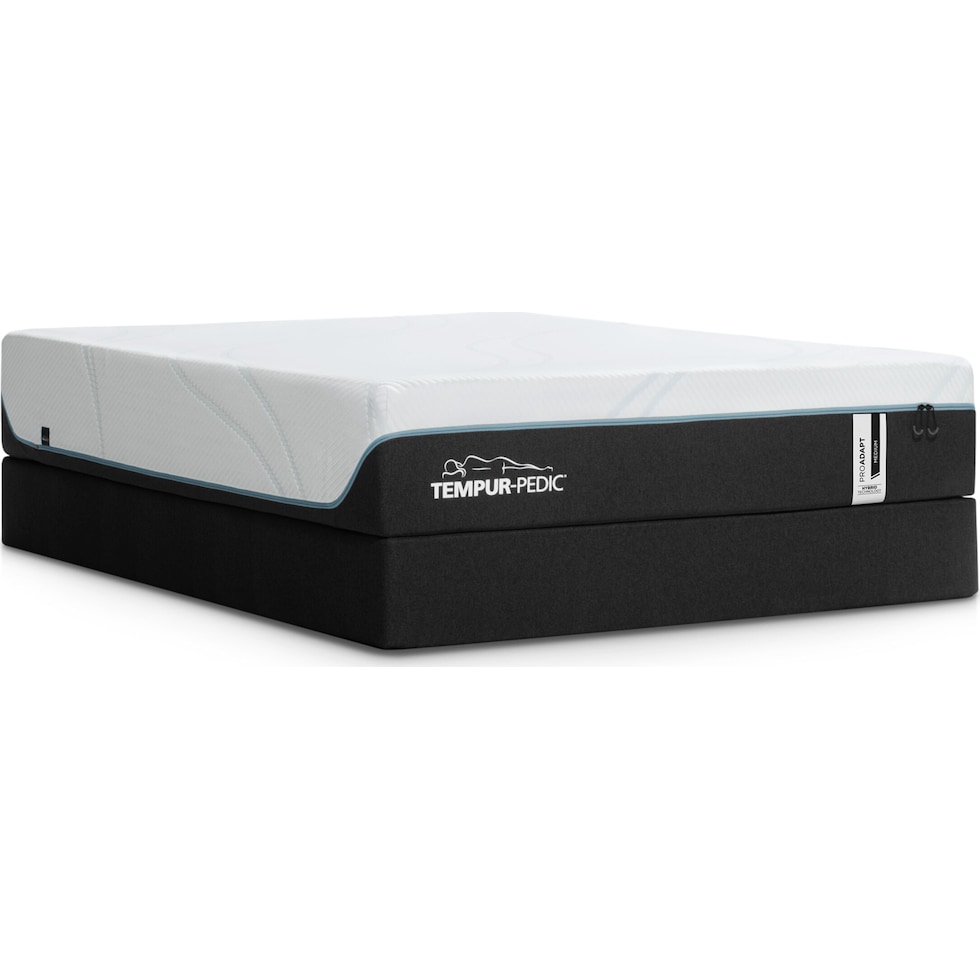 pro adapt white split california king mattress foundation set   
