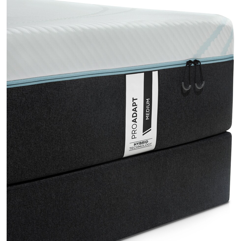 pro adapt white split california king mattress foundation set   