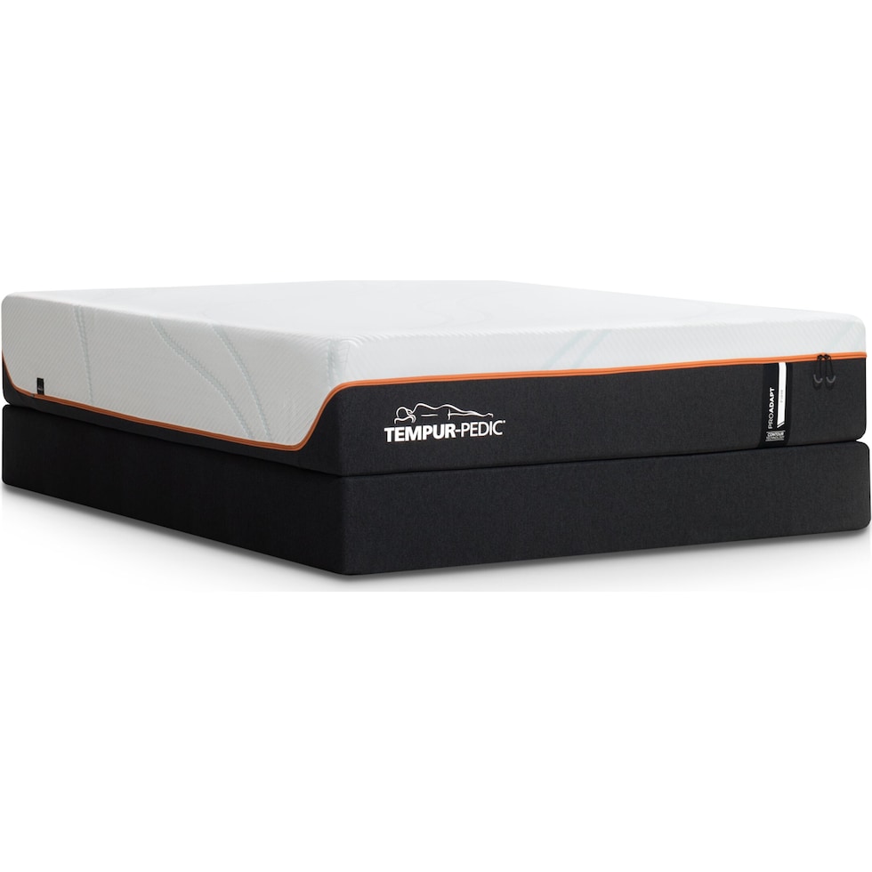 pro adapt white split california king mattress foundation set   