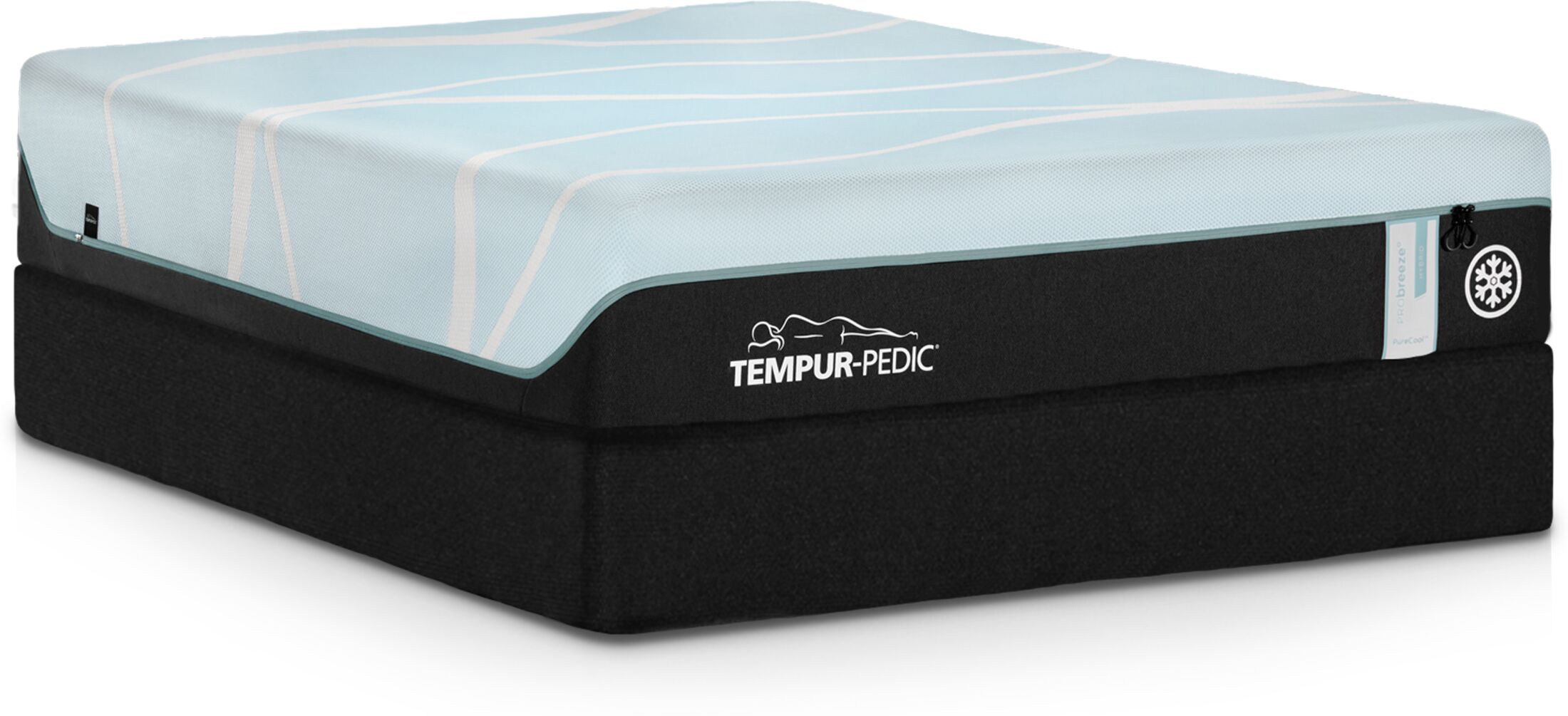 Tempur-Pedic® TEMPUR-PRObreeze® Medium Hybrid King Mattress and Split ...