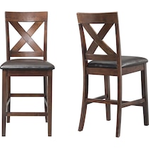prospect dark brown counter height stool   