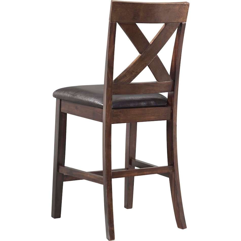 prospect dark brown counter height stool   