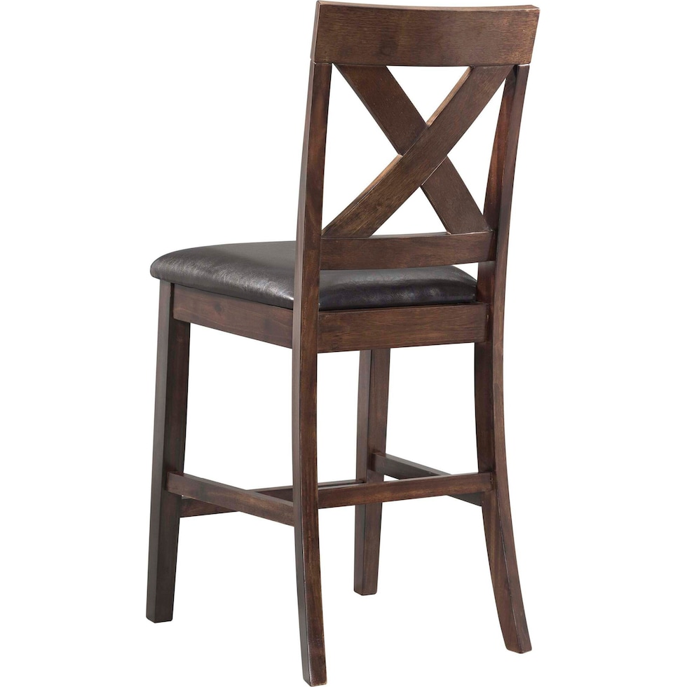 prospect dark brown counter height stool   