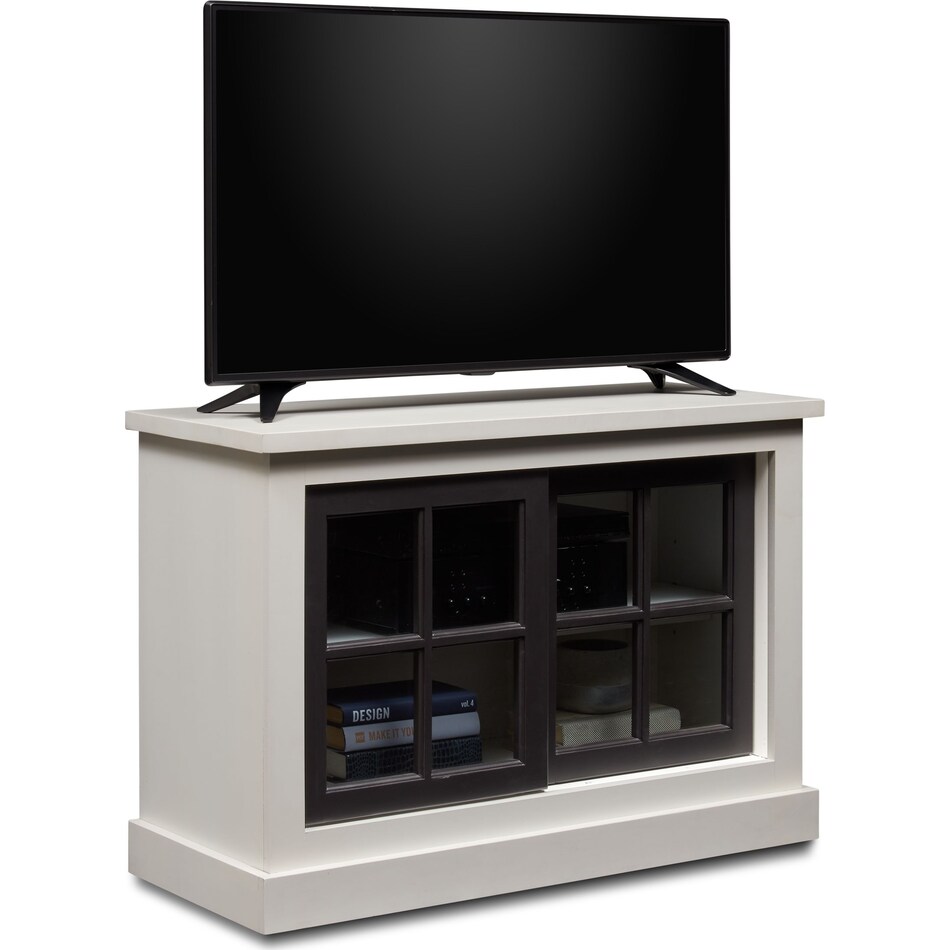 providence white tv stand   