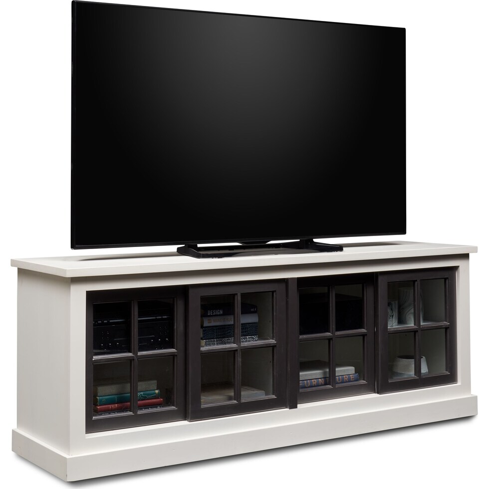 providence white tv stand   