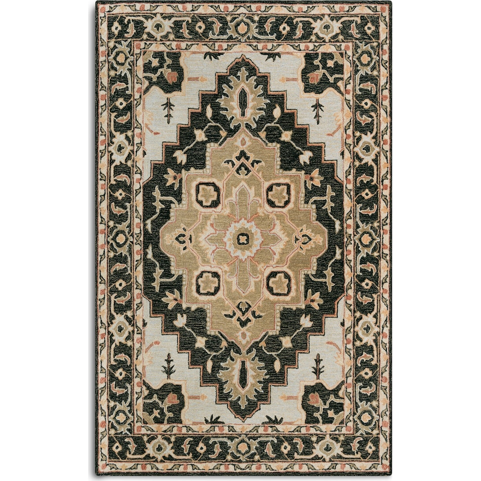 Pru Area Rug Black American Signature Furniture 