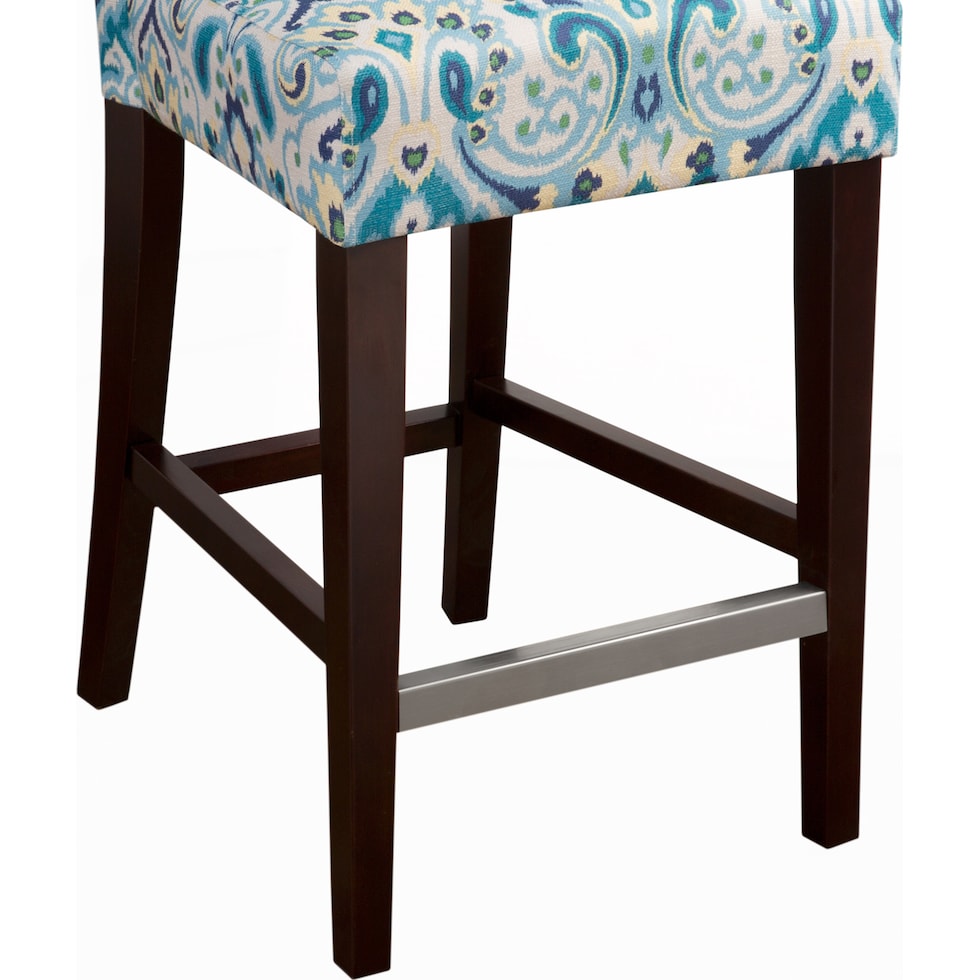 prudence blue counter height stool   