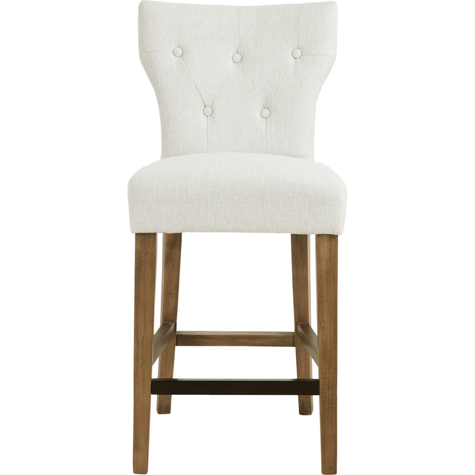 prudence white counter height stool   