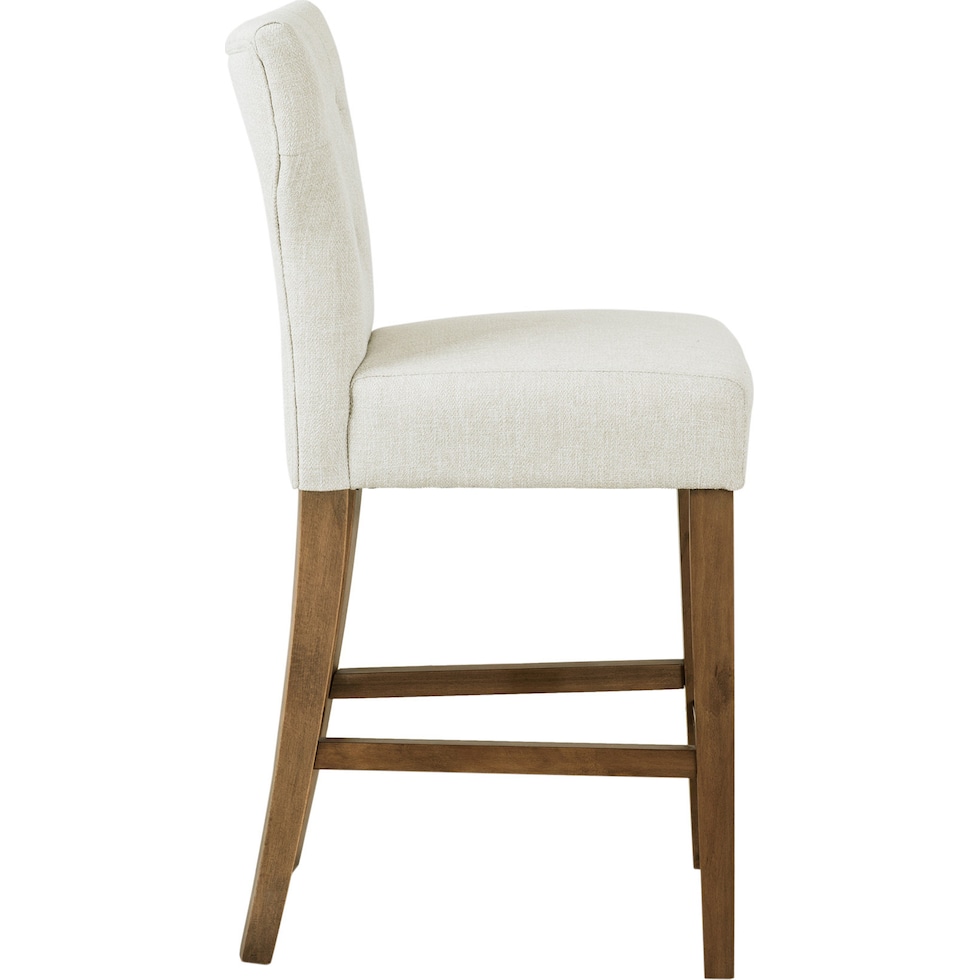 prudence white counter height stool   