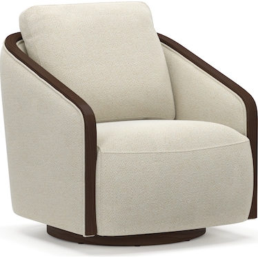 Pryer Swivel Accent Chair - Natural