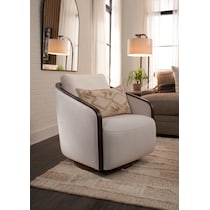 pryer neutral accent chair   