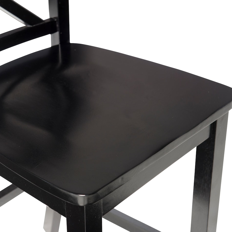 puck black counter height stool   