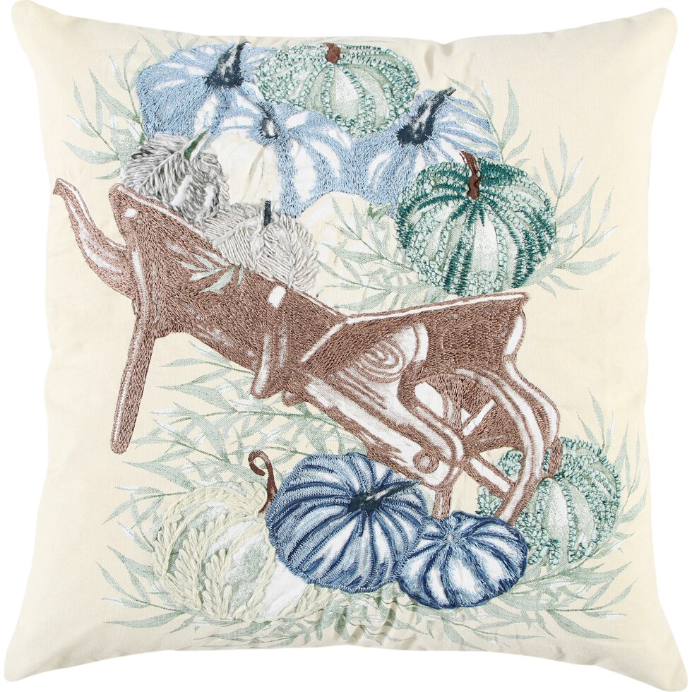 pumpkin harvest natural accent pillow   