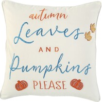pumpkins please multi accent pillow   