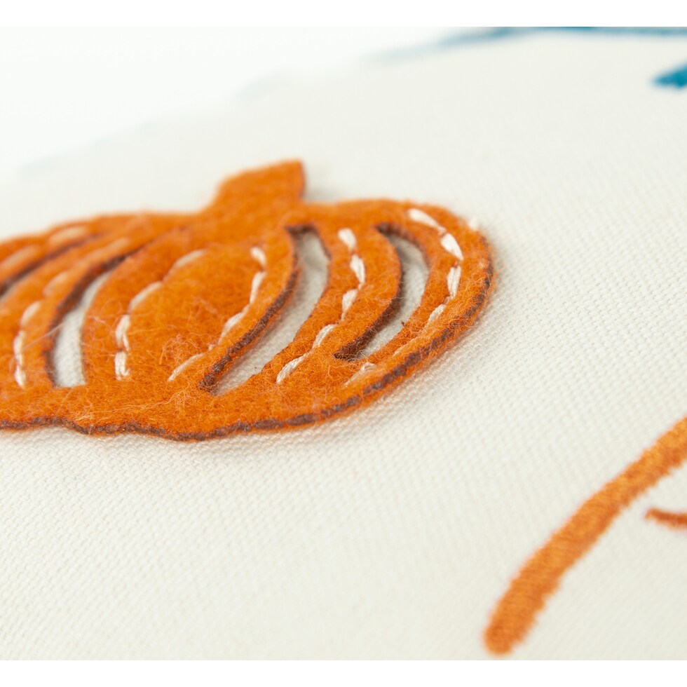pumpkins please multi accent pillow   