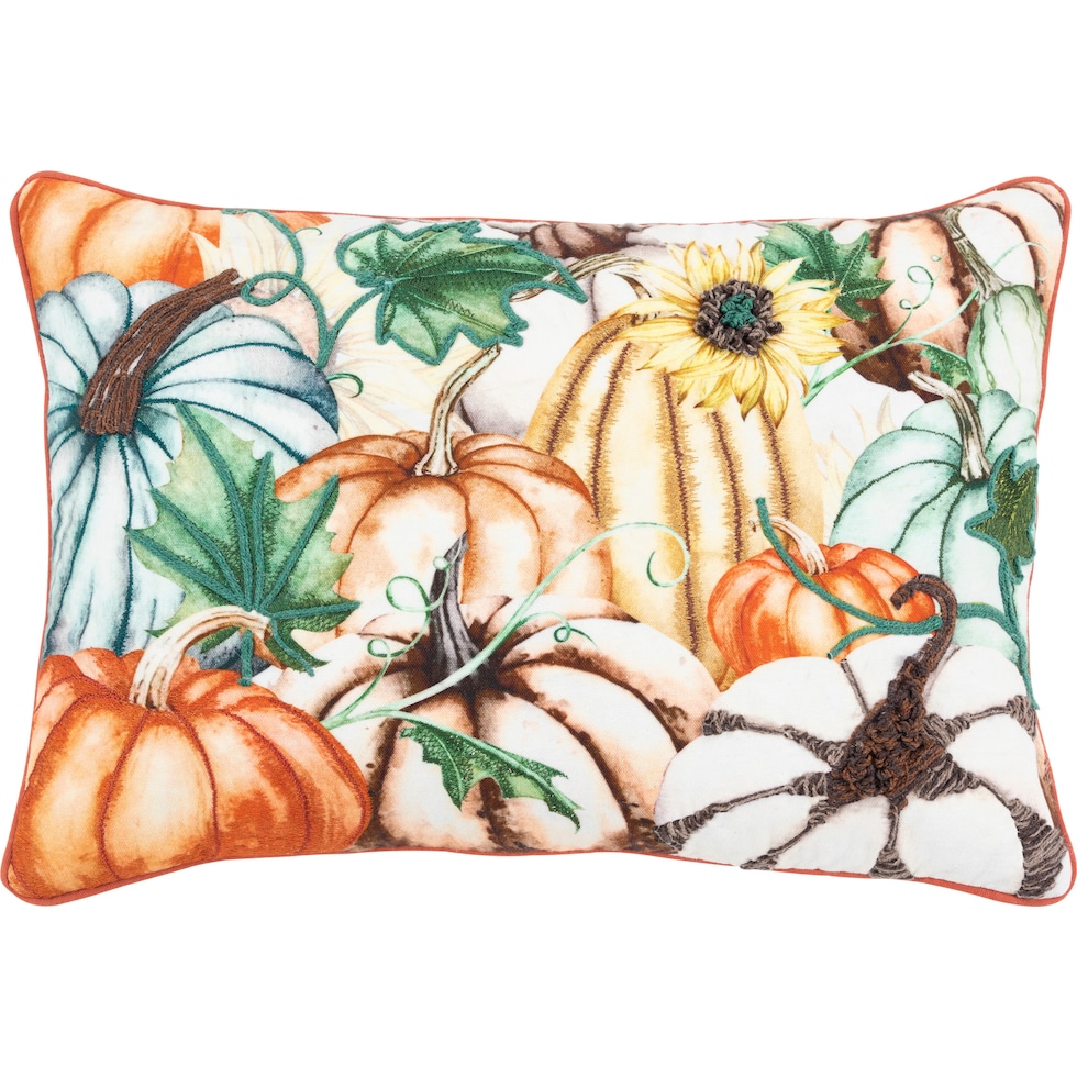 pumpkins multi accent pillow   