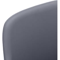 quentin gray chrome chair   