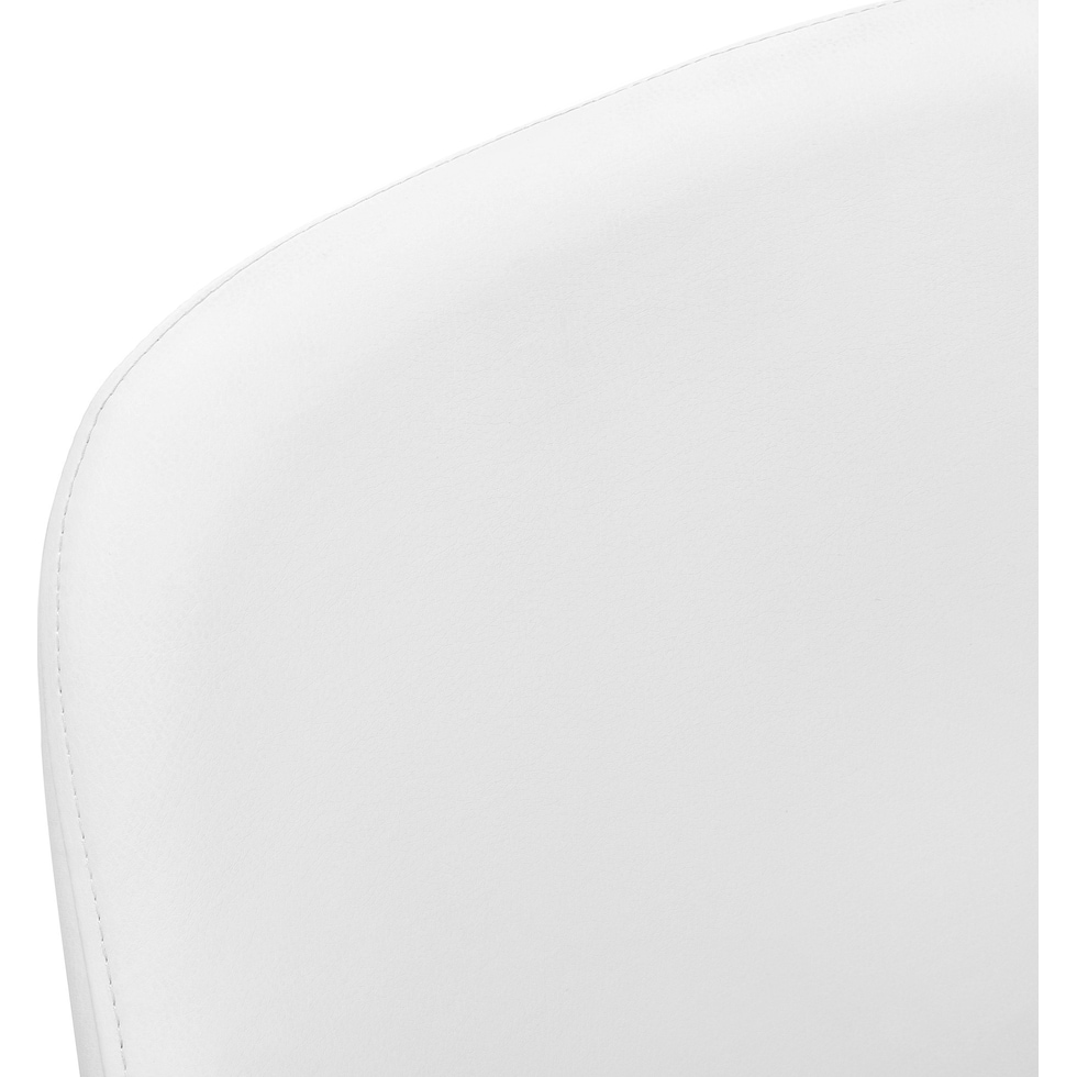 quentin white chrome chair   