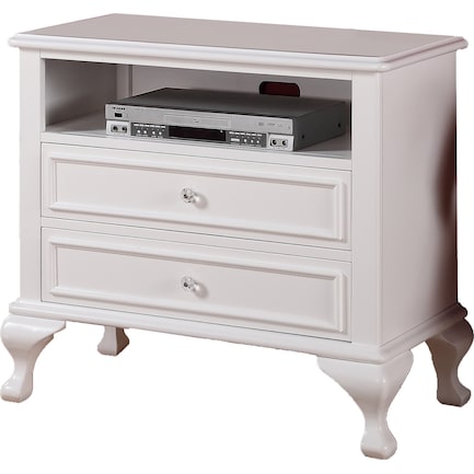 Quill Media Chest - White
