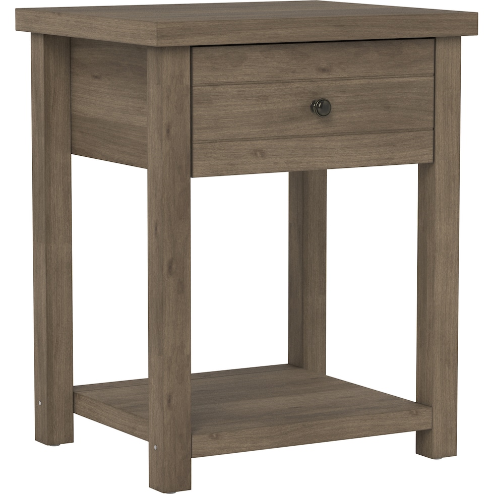 quinn gray nightstand   
