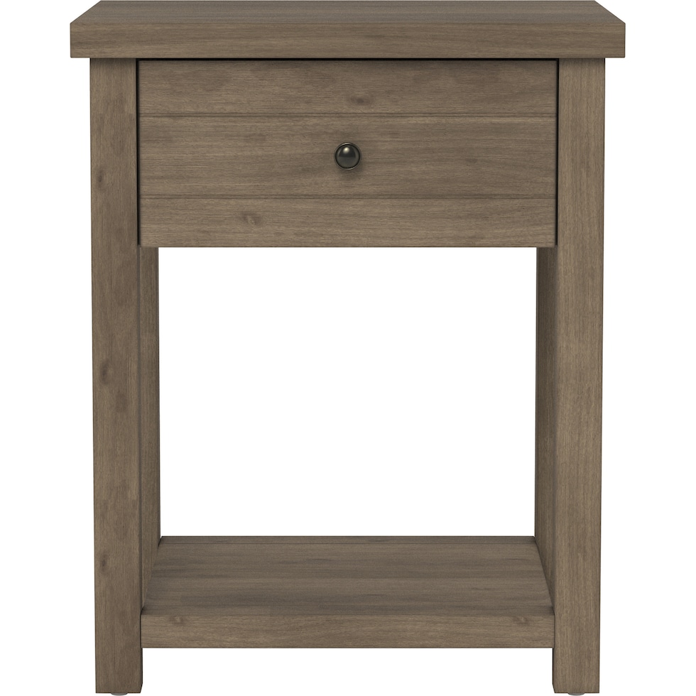quinn gray nightstand   