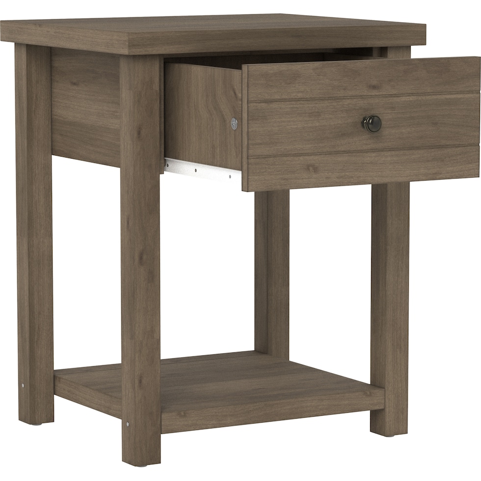 quinn gray nightstand   