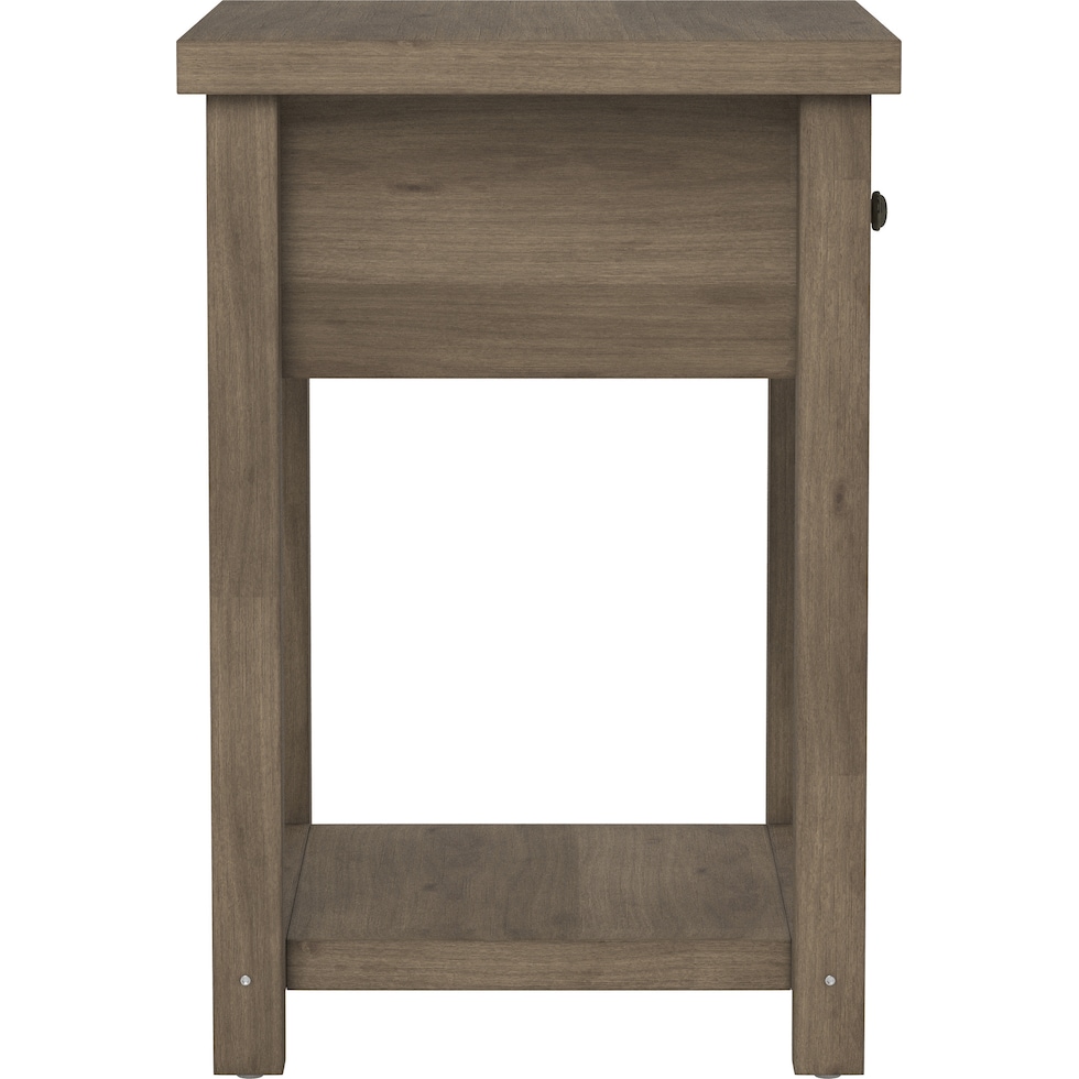 quinn gray nightstand   