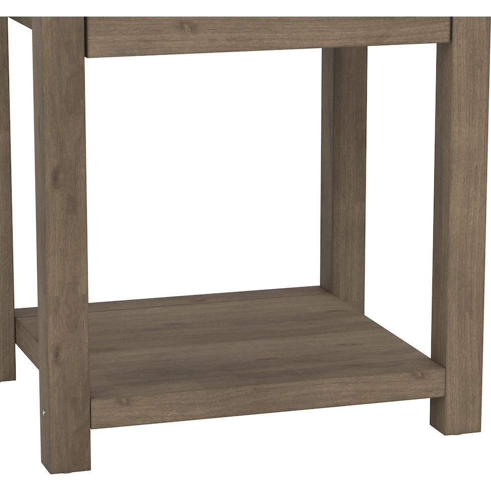 quinn gray nightstand   