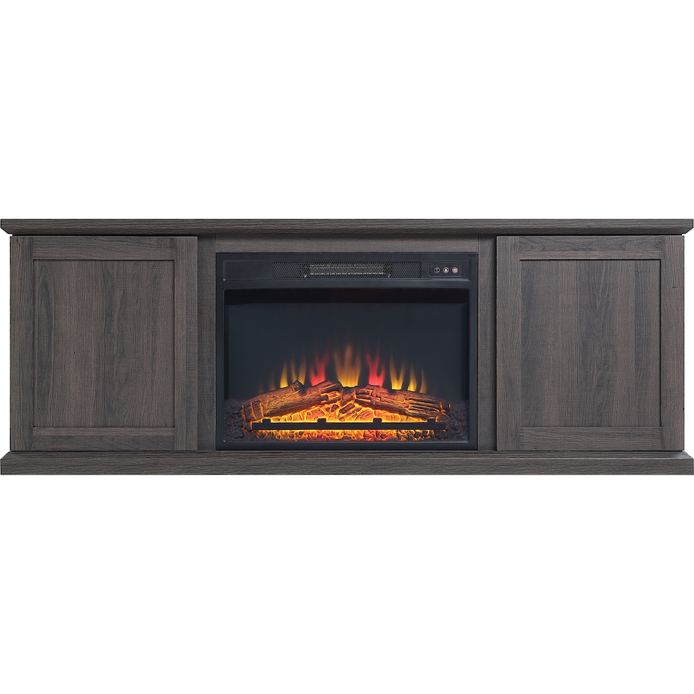 quinta dark brown fireplace tv stand   