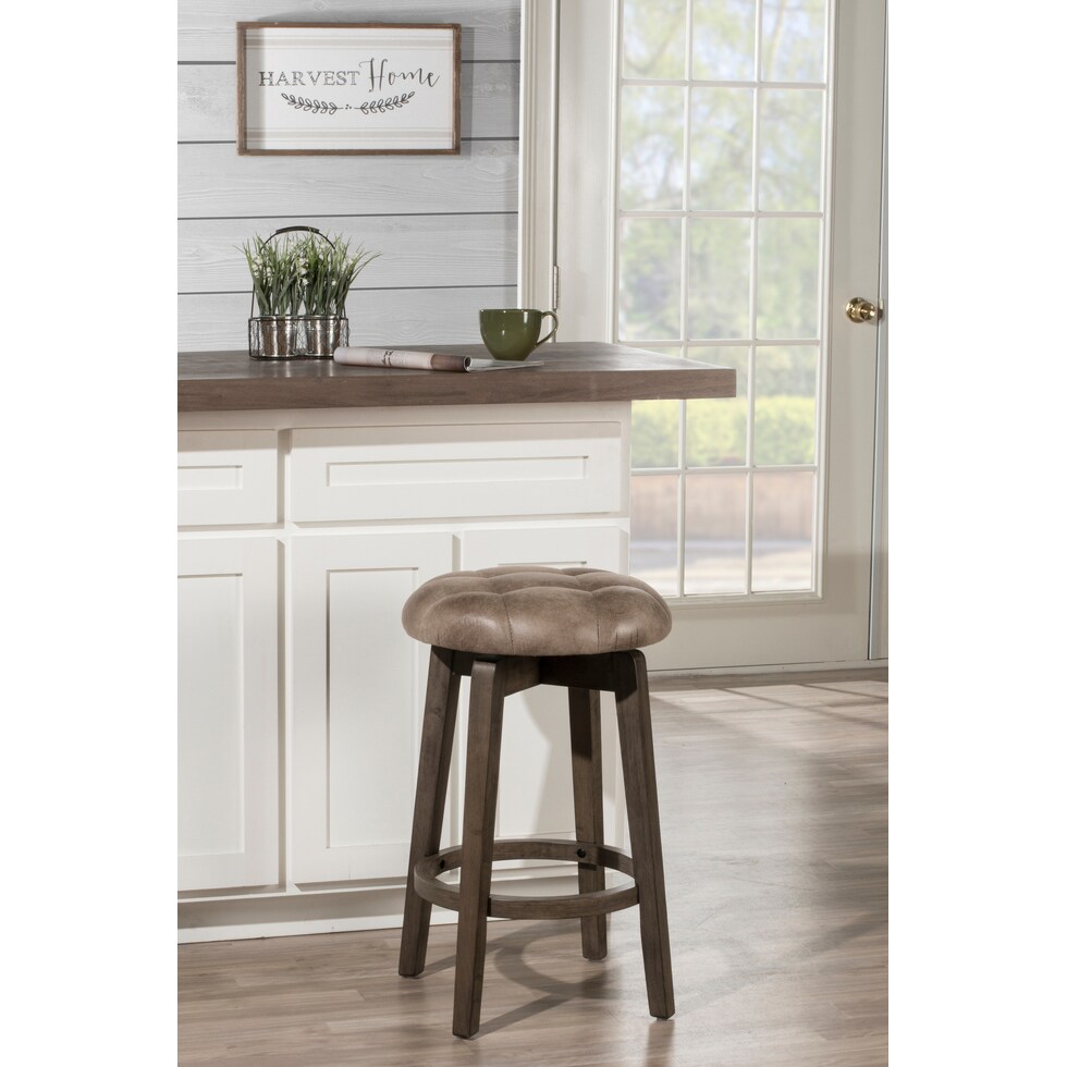 radney distressed gray counter height stool   