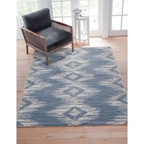rafe blue area rug  x    