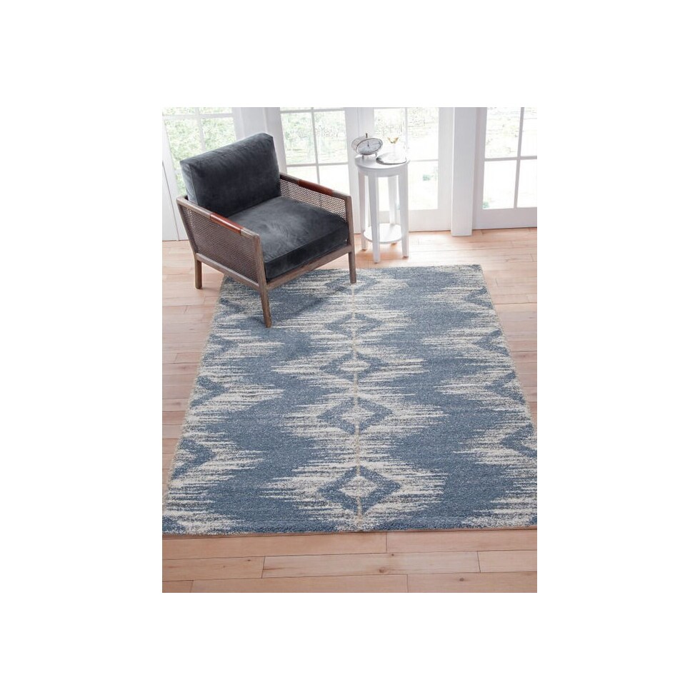 rafe blue area rug  x    