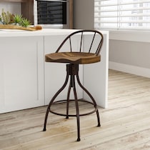 rafe dark brown bar stool   