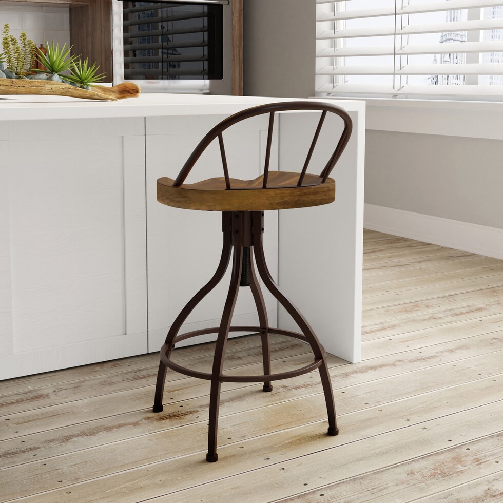 rafe dark brown bar stool   