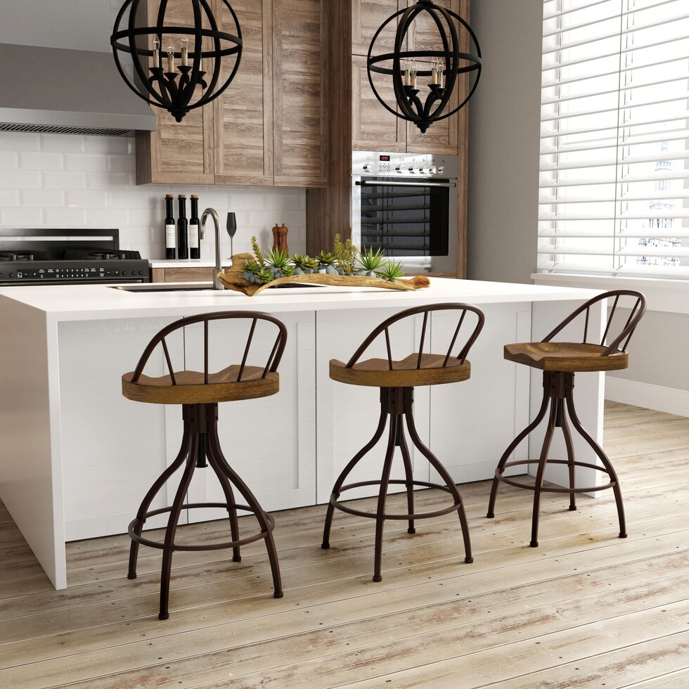 rafe dark brown bar stool   