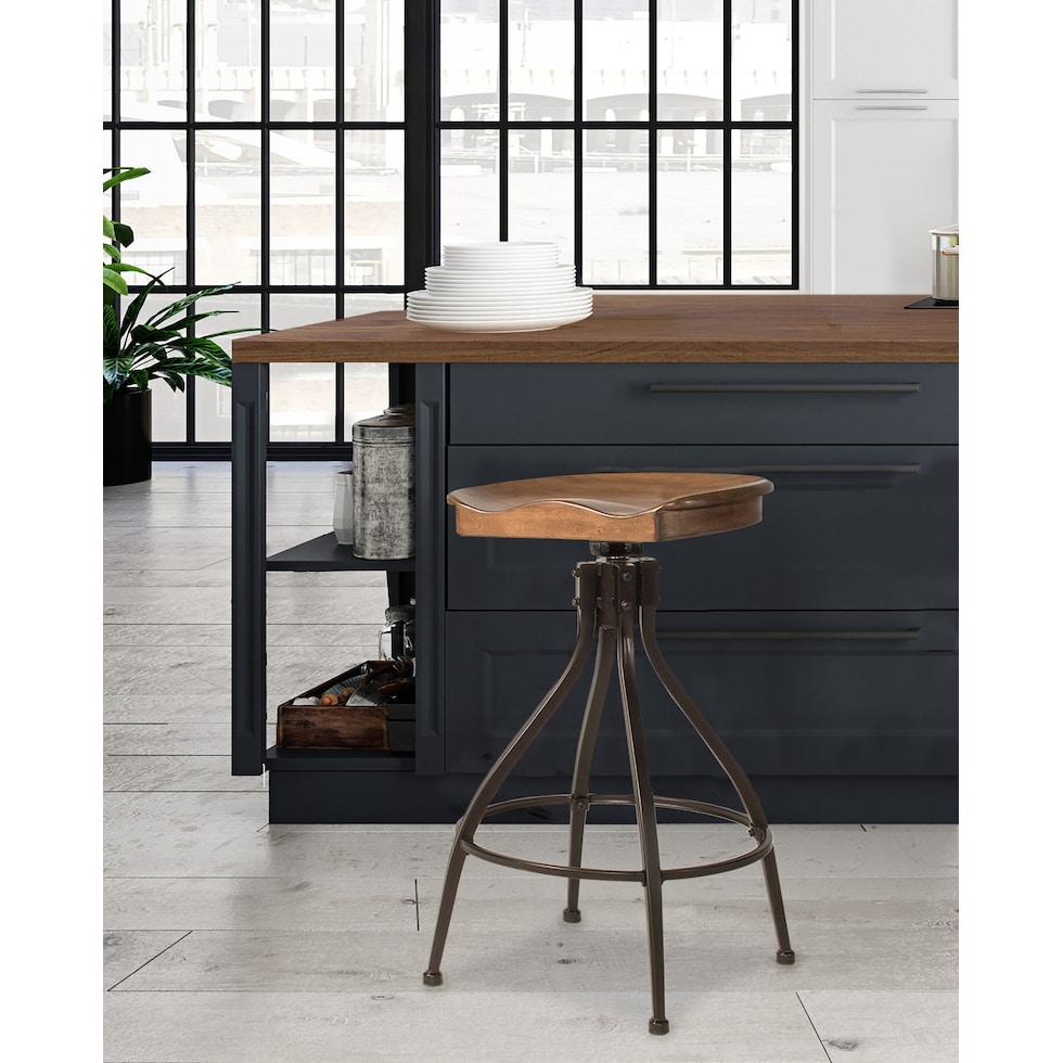 rafe light brown bar stool   