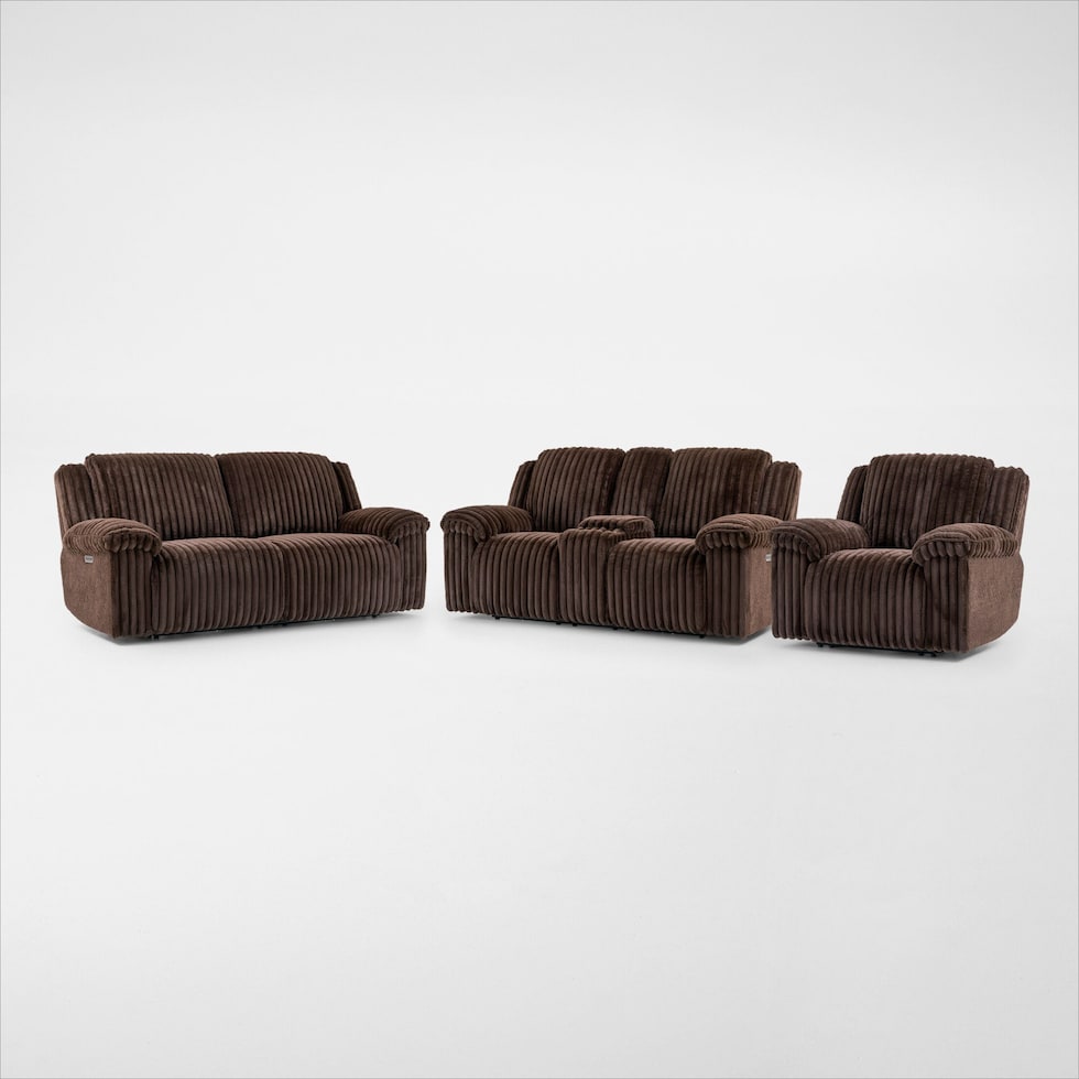 rafi dark brown  pc living room   