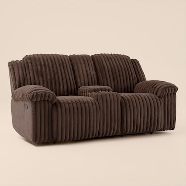 Rafi Manual Reclining Loveseat with Console