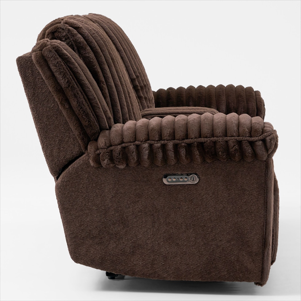 rafi dark brown loveseat   