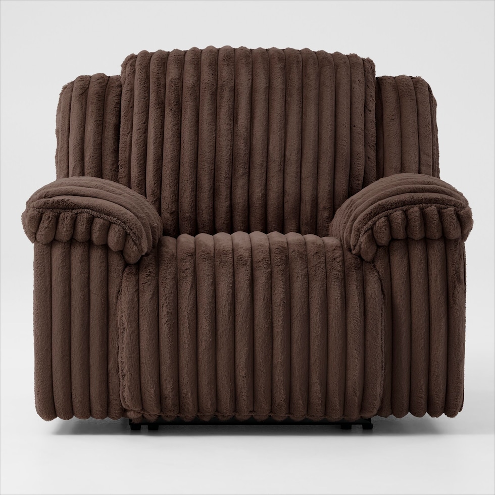 rafi dark brown recliner   