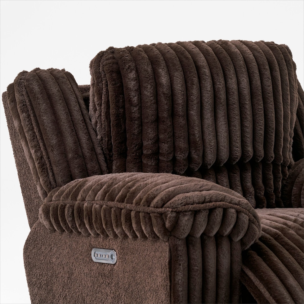 rafi dark brown recliner   